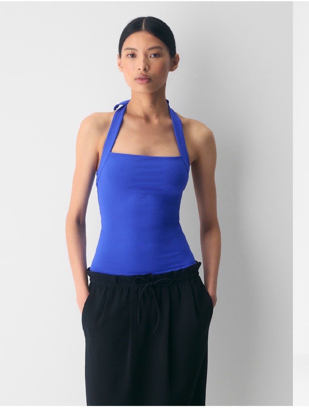Ablaze Blue Original Contour Optimum Halter Top